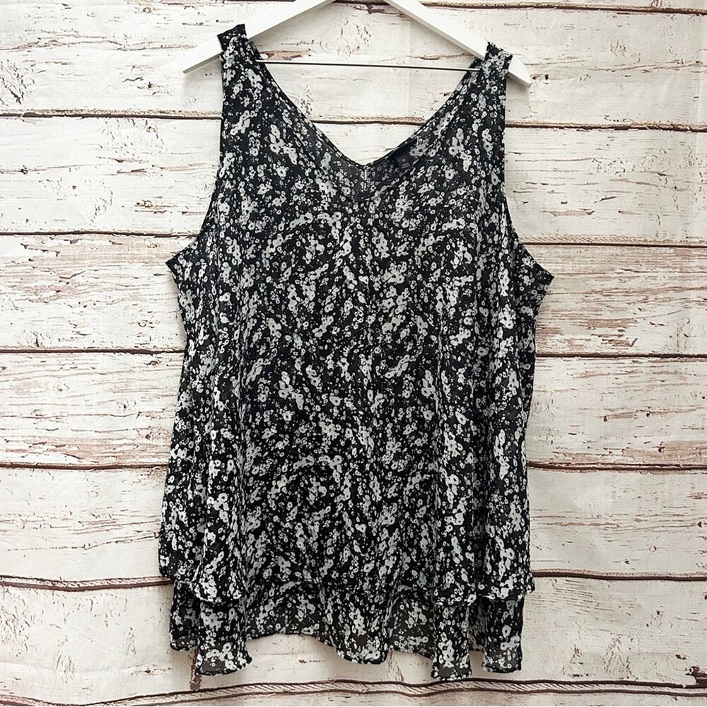 LANE BRYANT Flowing Swing Tank Top A-line Sz 22